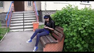 Malibog na ginang ng bansa widens ang kanyang mga binti