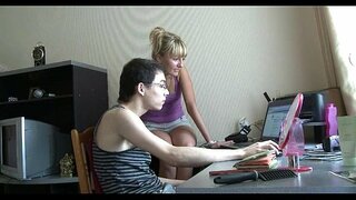 Gorgeous teen gal kumi doggy fashion