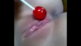 4935961 latina masturbates cum a palette