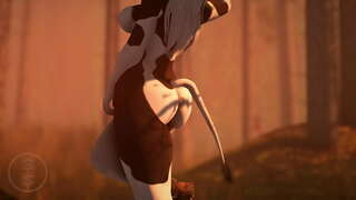 Ť�波连牛仔可爱的鹿