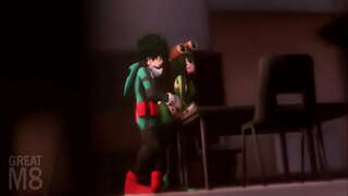 My Hero Acadamaidh caractaran having sex