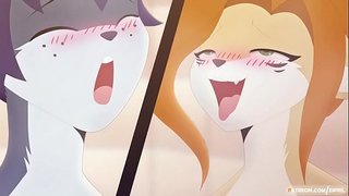 Eipril स्त्री पुरुष समागम केसाळ बाथरूम मध्ये