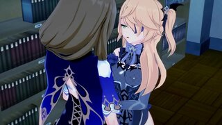 Fischl capio by Lisa. Puella in puella anime sexus.